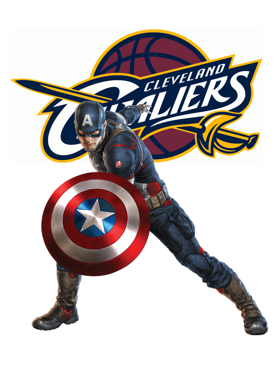 Cleveland Cavaliers Captain America Logo vinyl decal